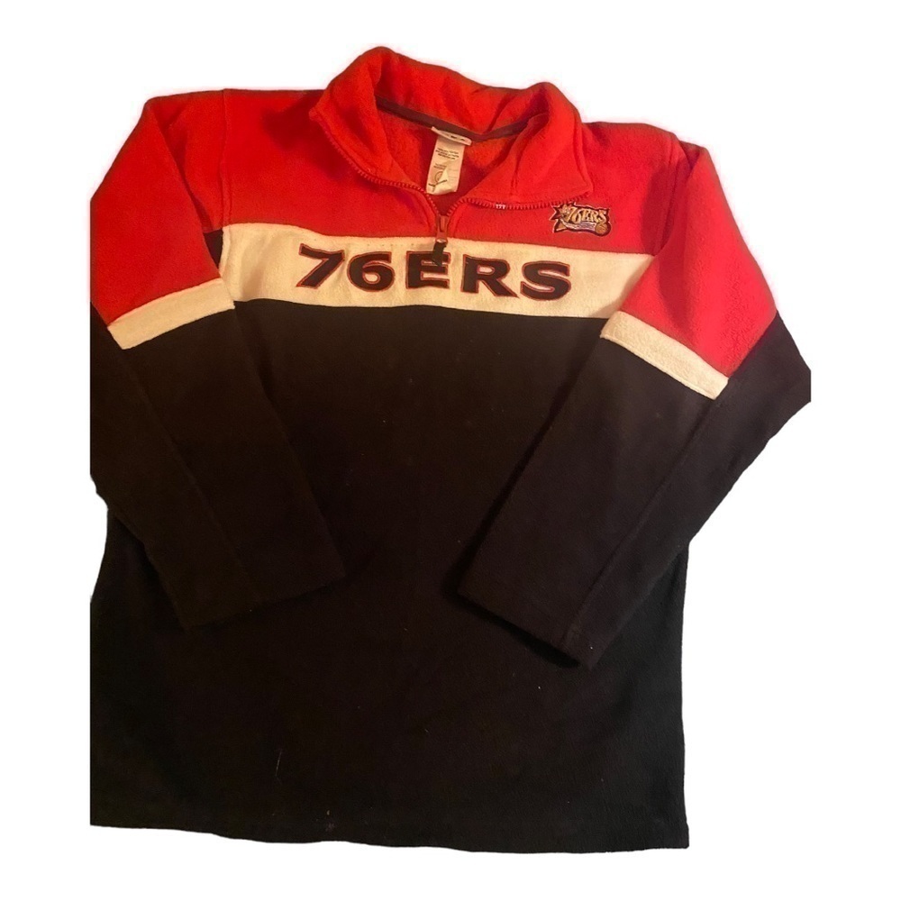 76ERS boys pullover fleece